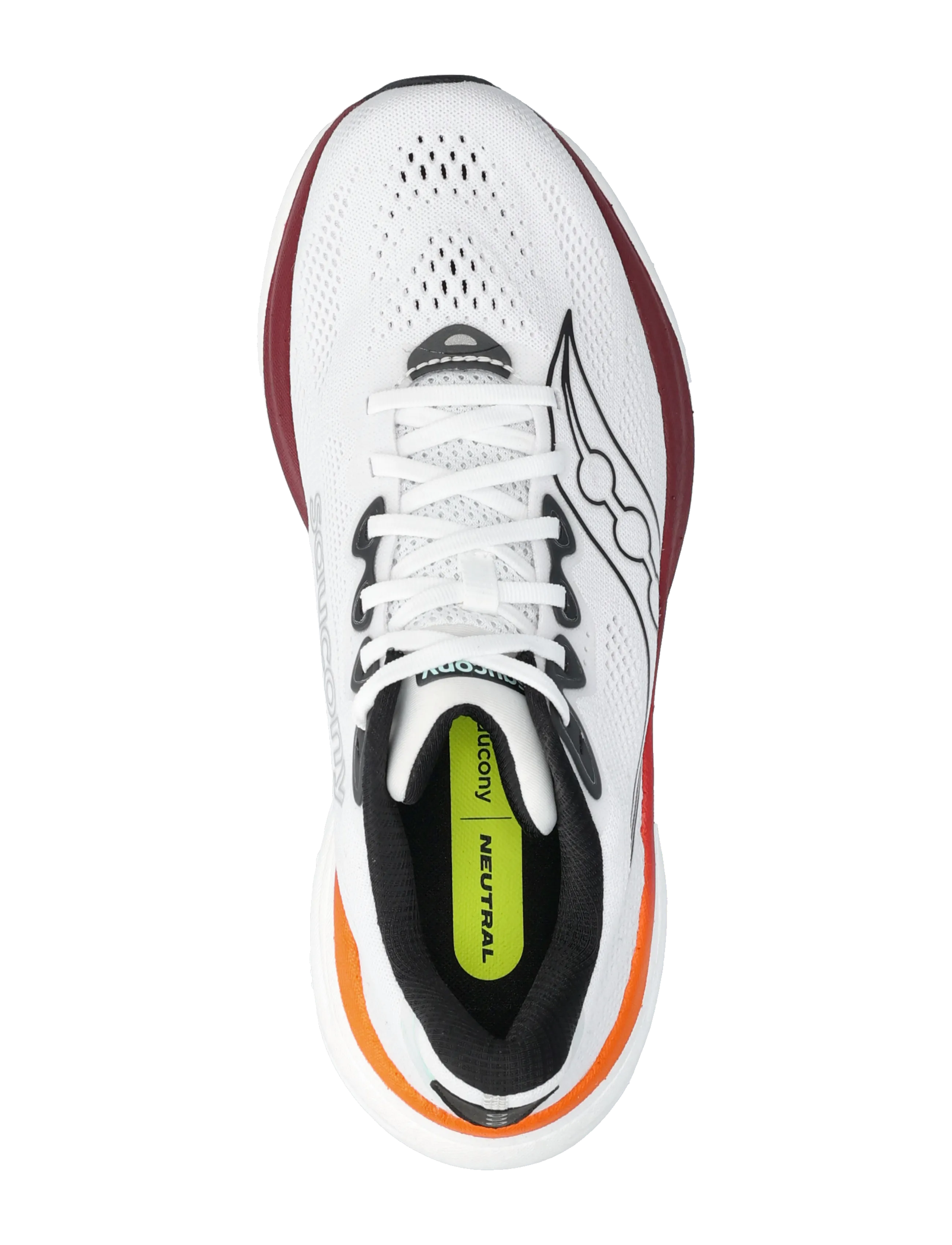 Saucony - RIDE 19 - laufschuhe - white/crimson - 3