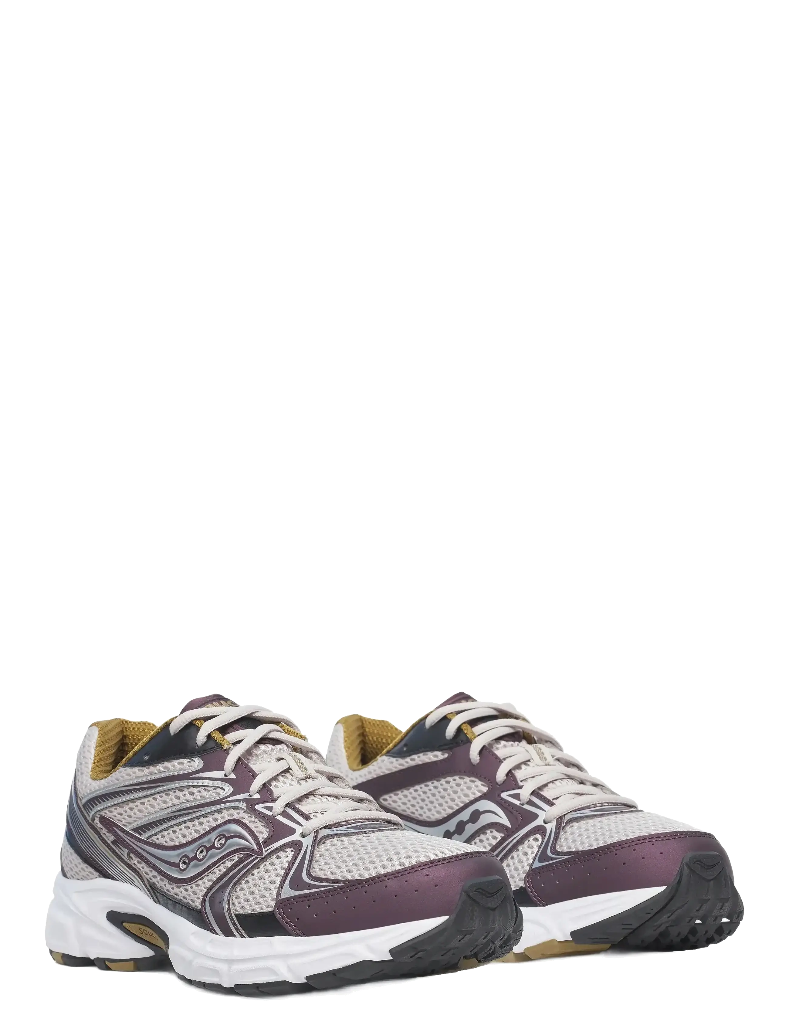 Saucony - RIDE MILLENNIUM - niedriger schnitt - grey/wine - 1
