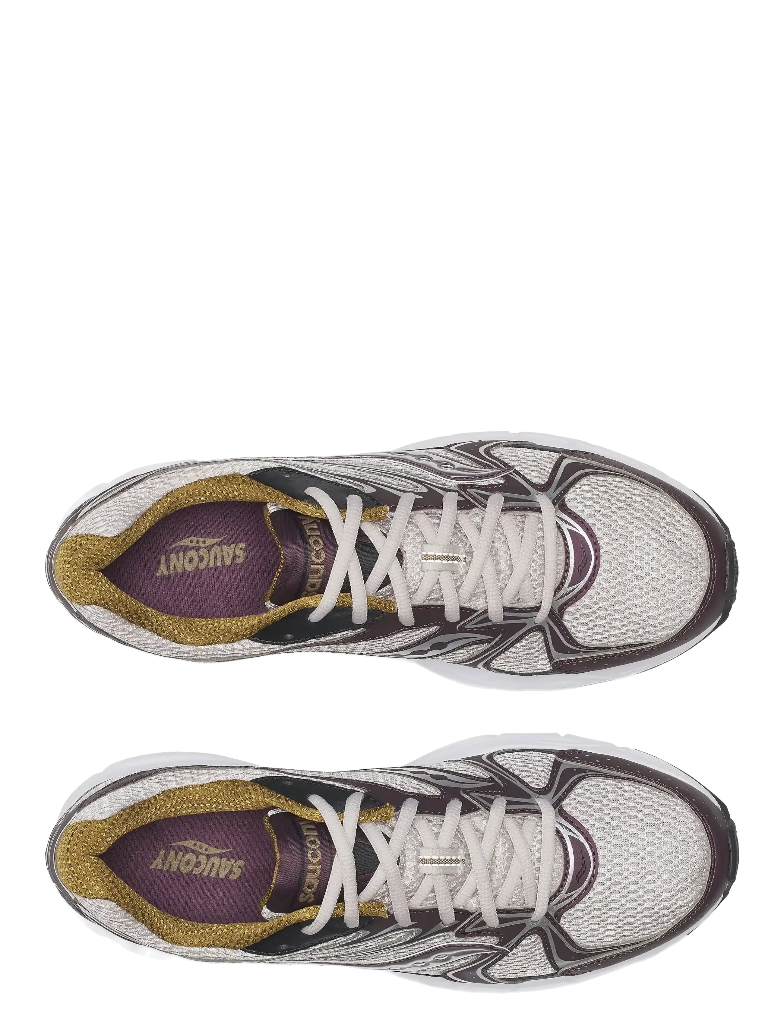 Saucony - RIDE MILLENNIUM - niedriger schnitt - grey/wine - 4