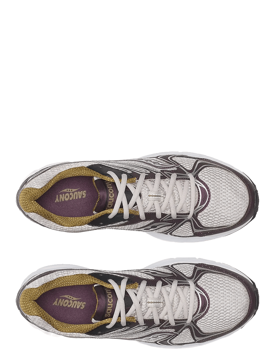 Saucony - RIDE MILLENNIUM - niedriger schnitt - grey/wine - 4