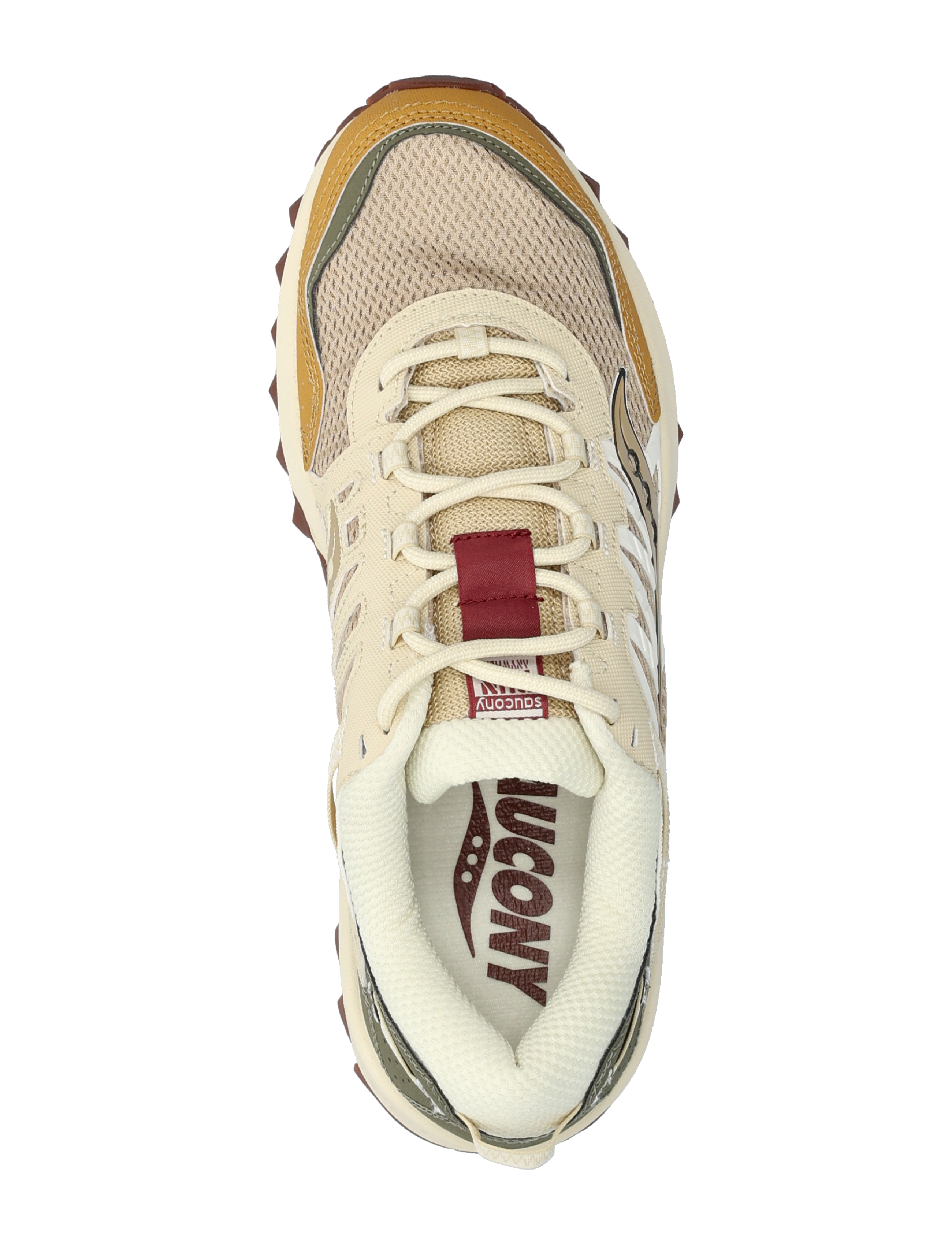 Saucony - GRID PEAK - low tops - tan/chino green - 3
