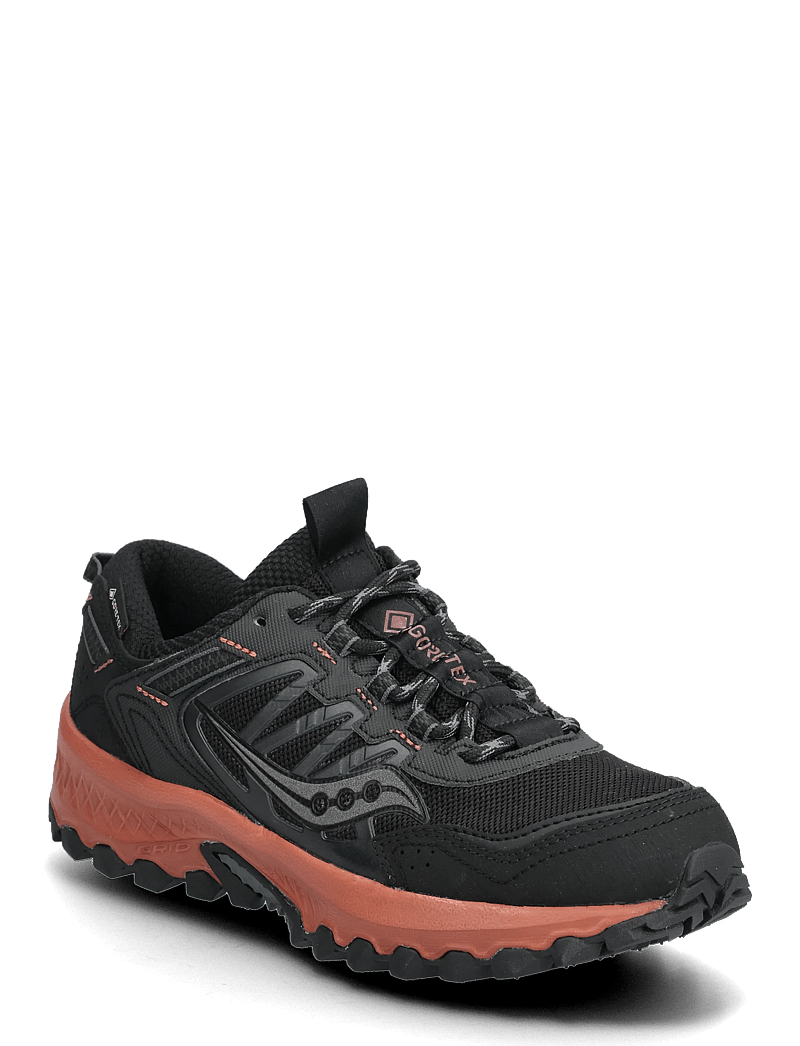 Saucony - GRID PEAK GTX - löparskor - black/brick - 0