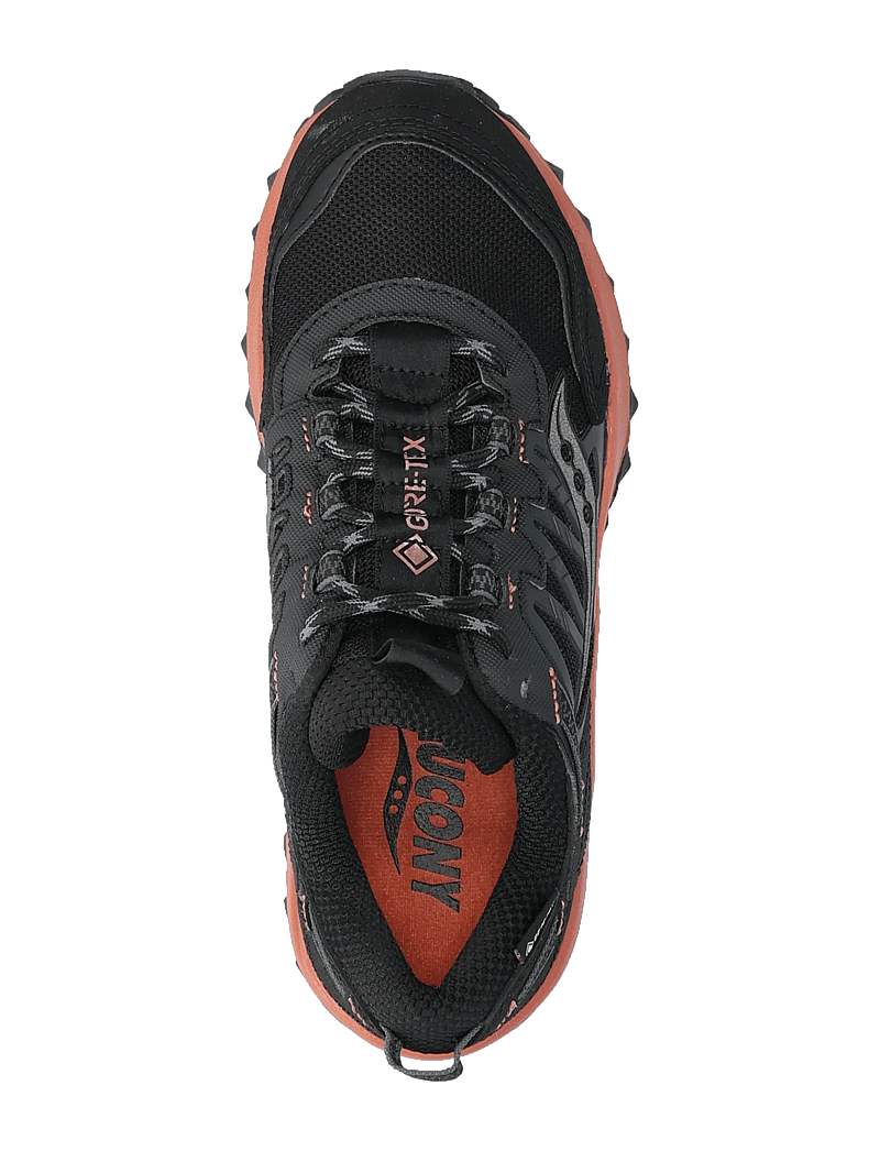 Saucony - GRID PEAK GTX - löparskor - black/brick - 3