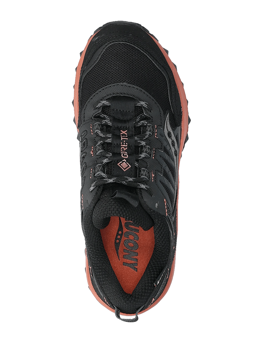 Saucony - GRID PEAK GTX - jooksujalatsid - black/brick - 3