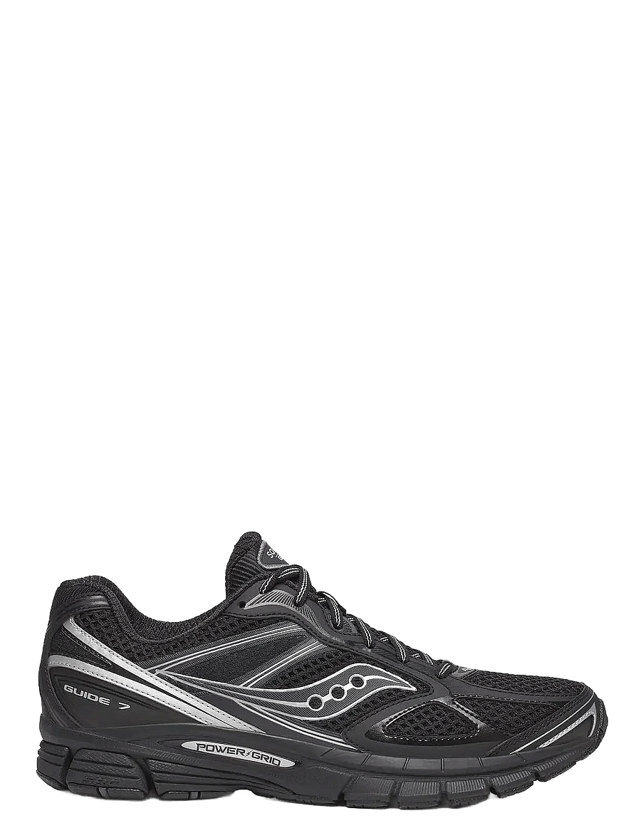Saucony - PROGRID GUIDE 7 - niedriger schnitt - black/silver - 1