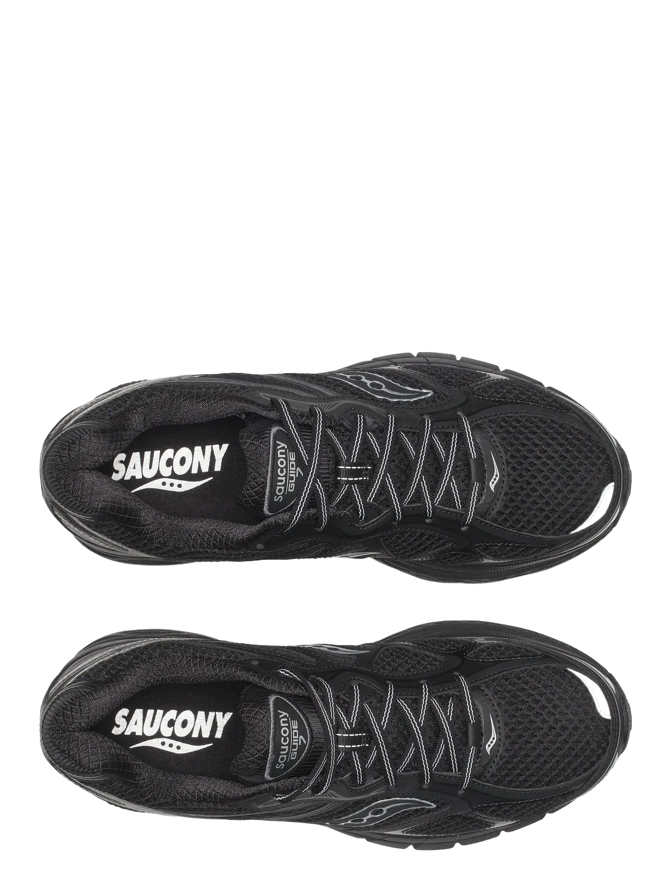 Saucony - PROGRID GUIDE 7 - lágir strigaskór - black/silver - 4