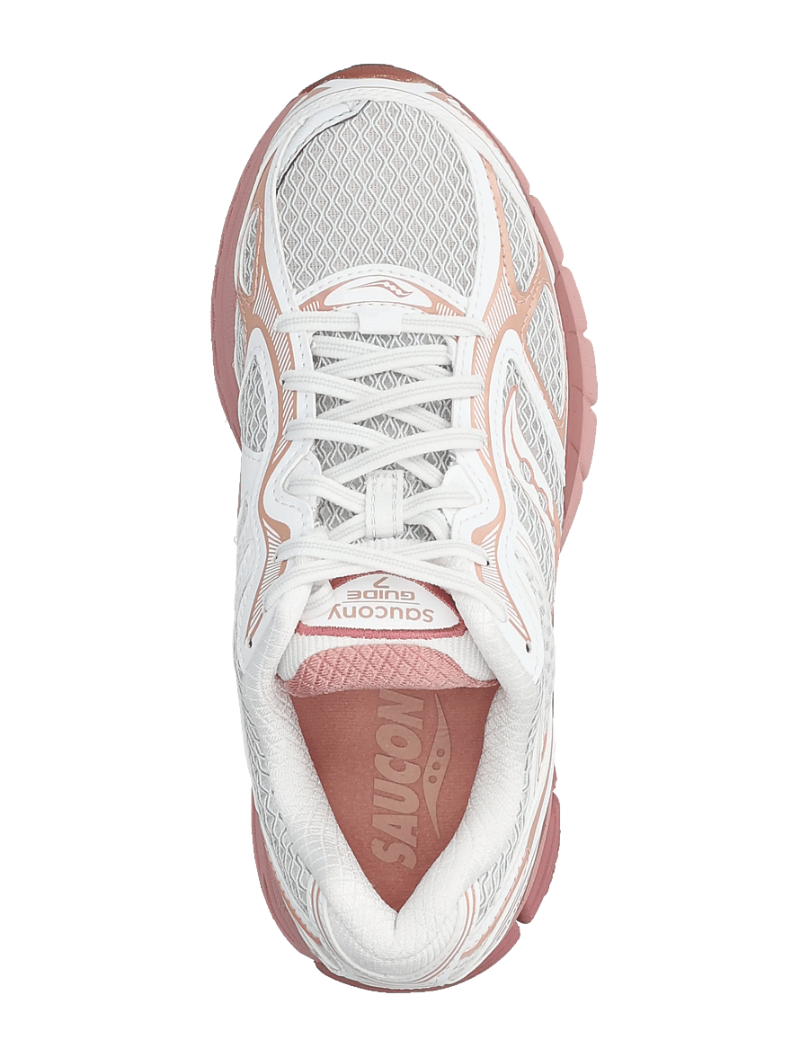 Saucony - PROGRID GUIDE 7 - niedriger schnitt - white/peach - 3
