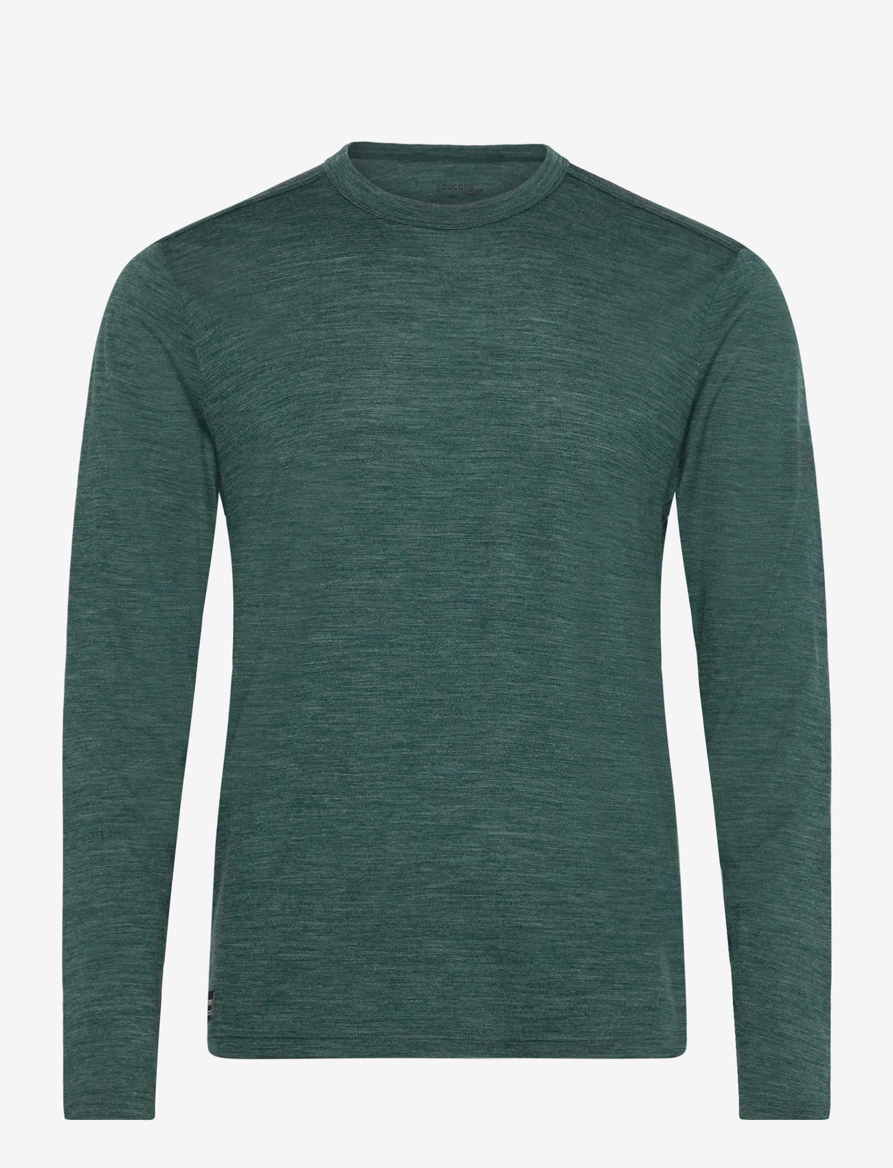 Saucony - Peregrine Merino Long Sleeve Men - långärmade tröjor - pine heather - 0