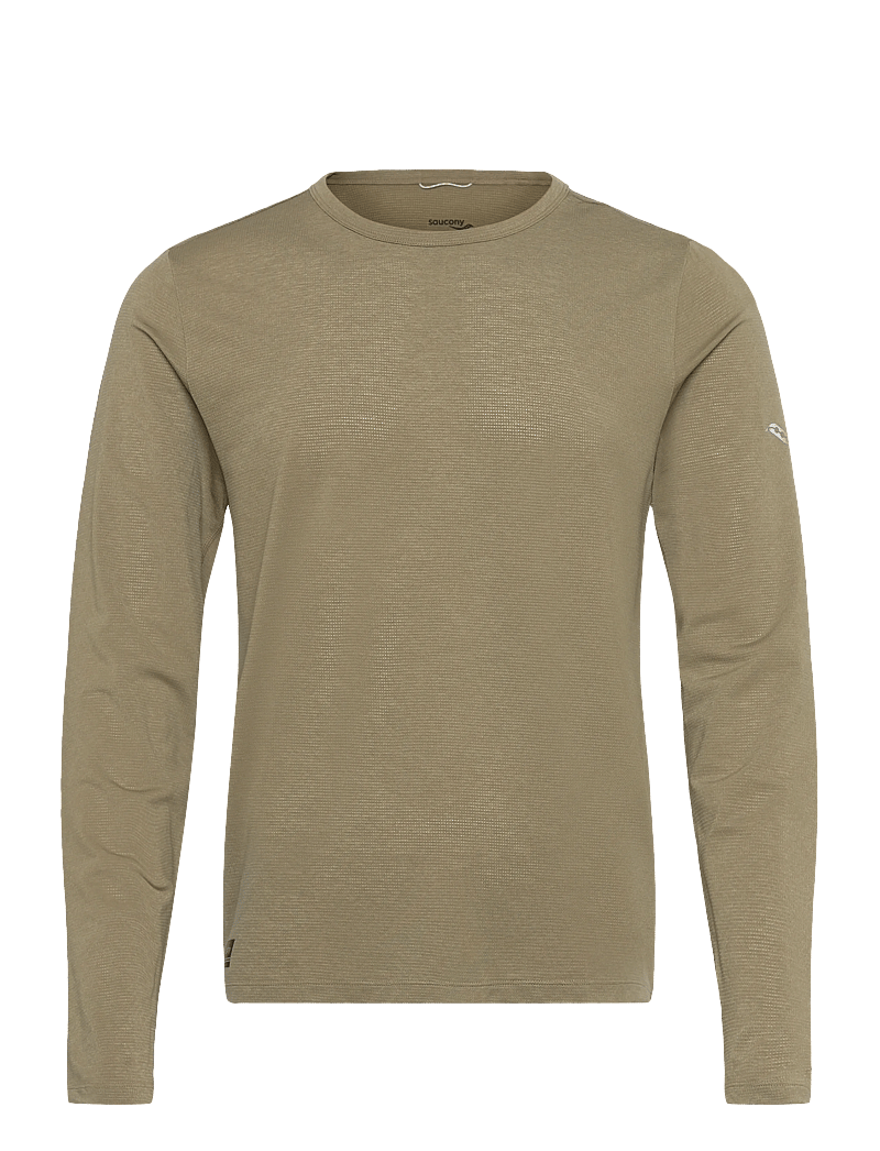 Saucony - Stopwatch Long Sleeve Men - langarmshirts - coffee heather - 0