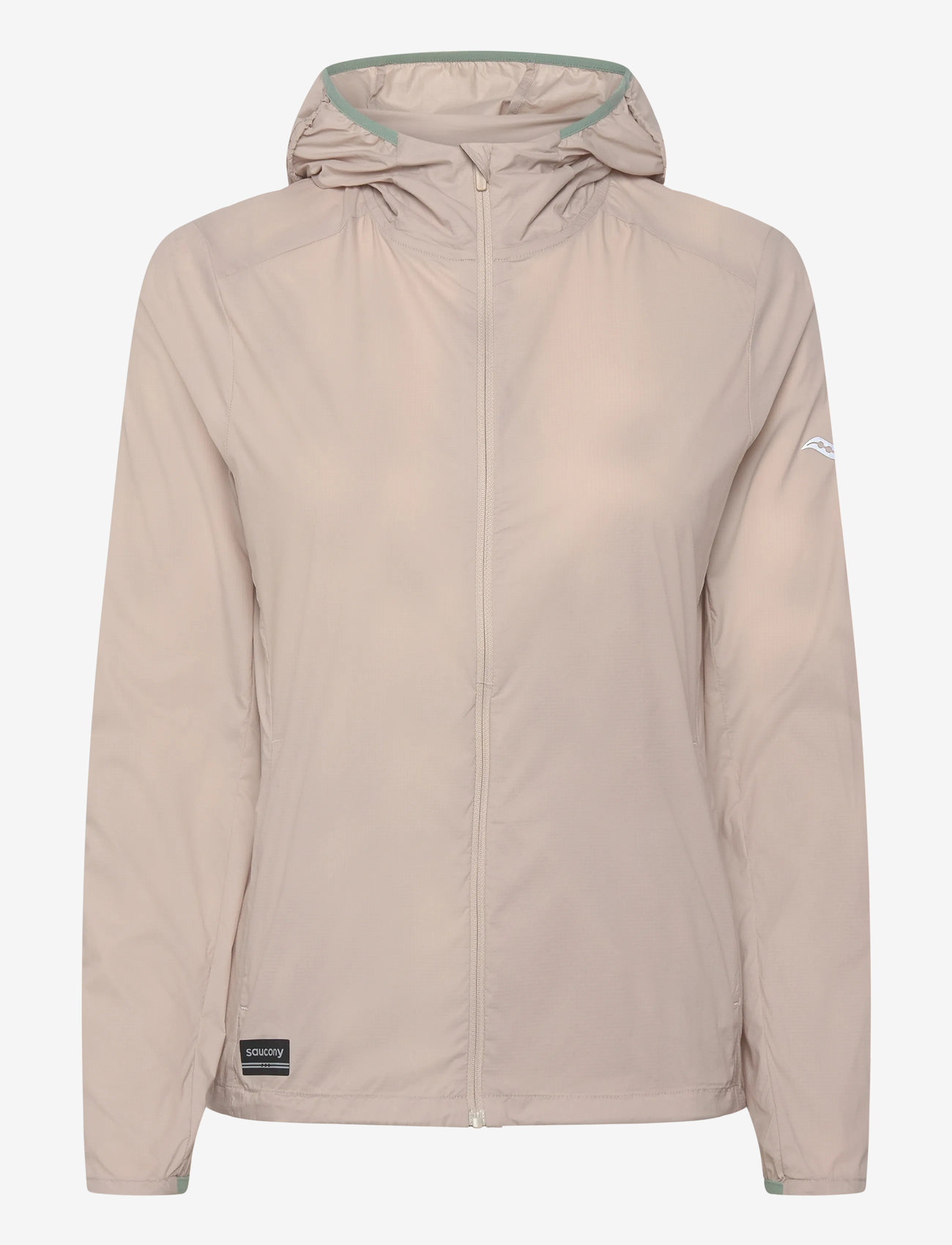 Saucony - Peregrine Packaway Jacket Women - sportsjakker - oat - 0