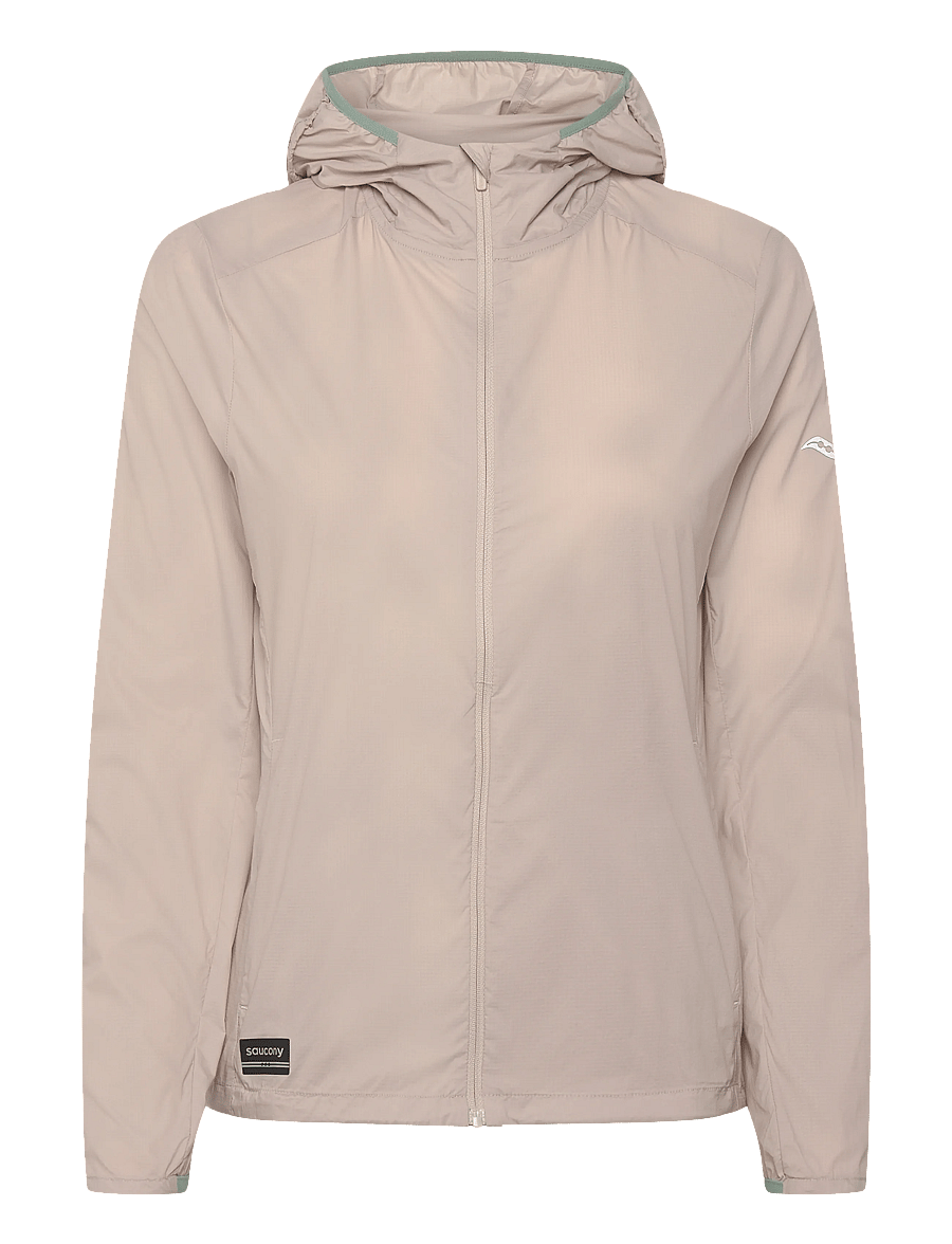 Saucony - Peregrine Packaway Jacket Women - sportsjakker - oat - 0