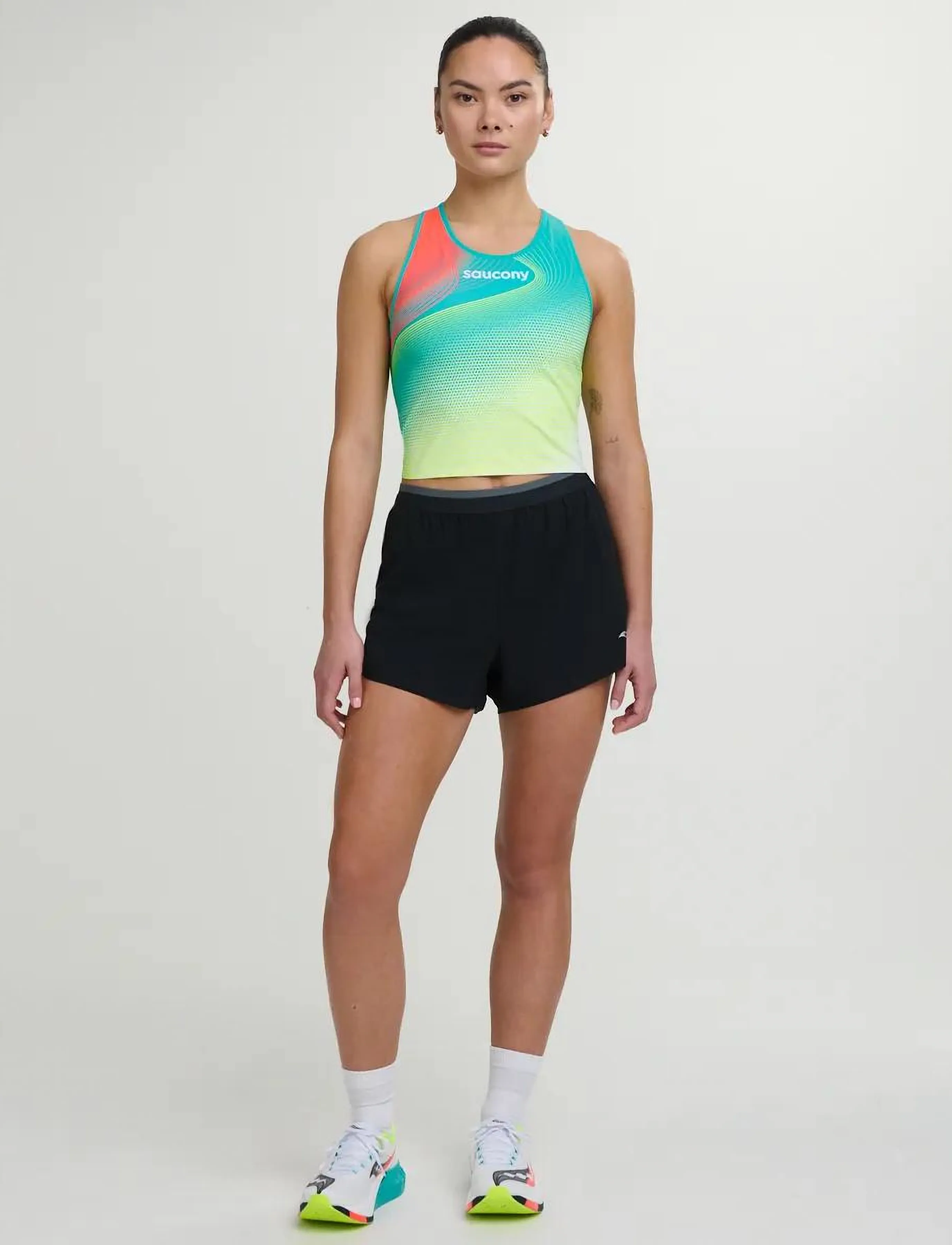 Saucony Endorphin Split Short korta shorts dam – bild 5