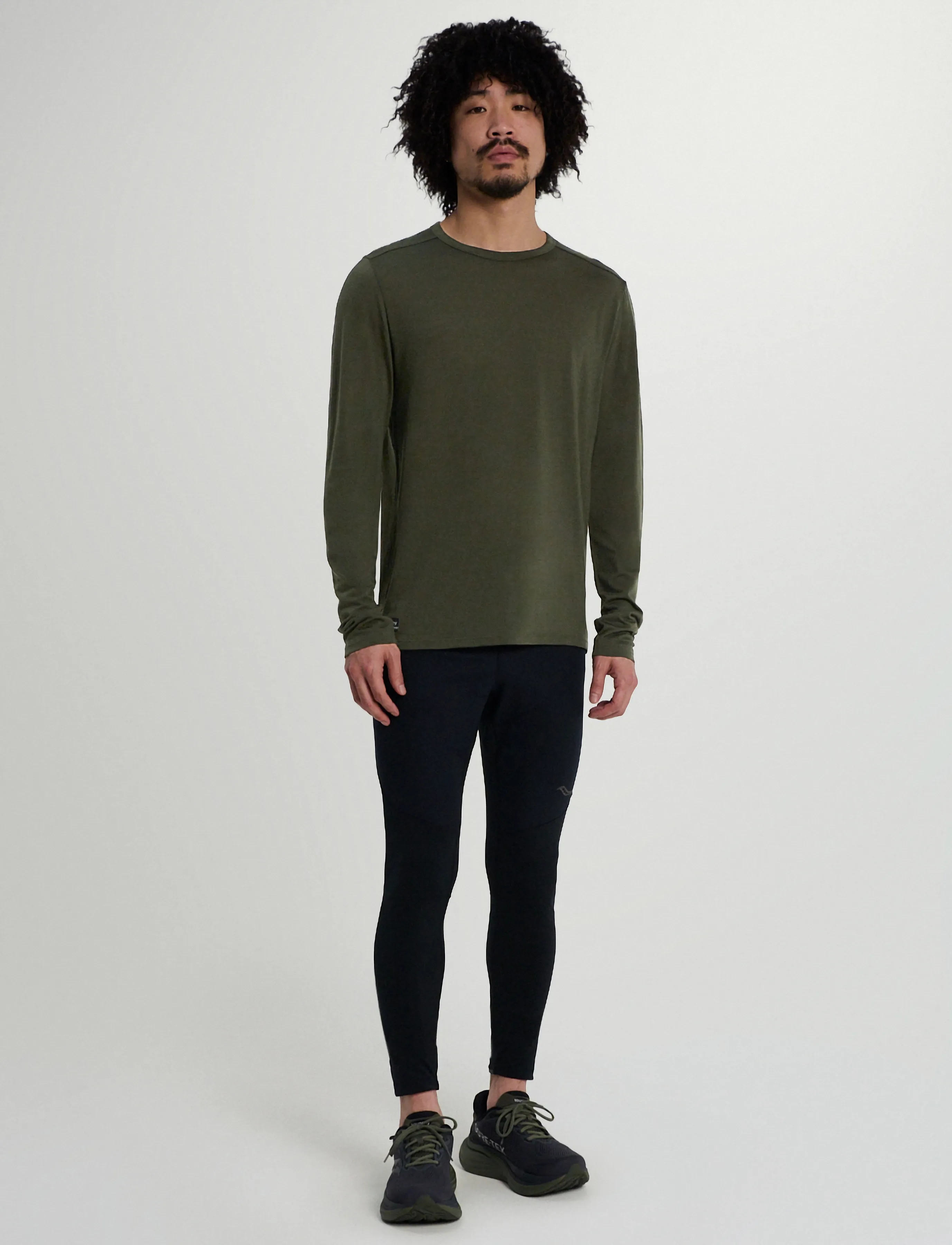 Saucony - PEREGRINE MERINO LONG SLEEVE - fatigue heather - 3