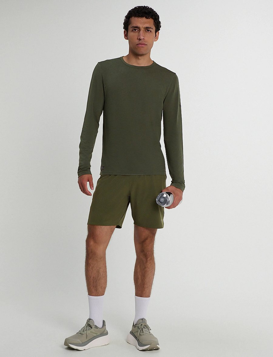 Saucony - STOPWATCH LONG SLEEVE - aluskihina kantavad alussärgid - fatigue heather - 4