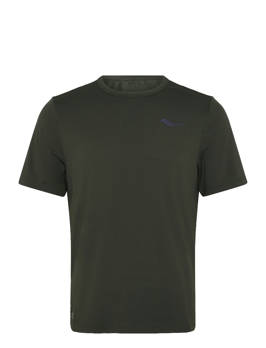 Saucony - ENDORPHIN SHORT SLEEVE - oberteile & t-shirts - fatigue - 1
