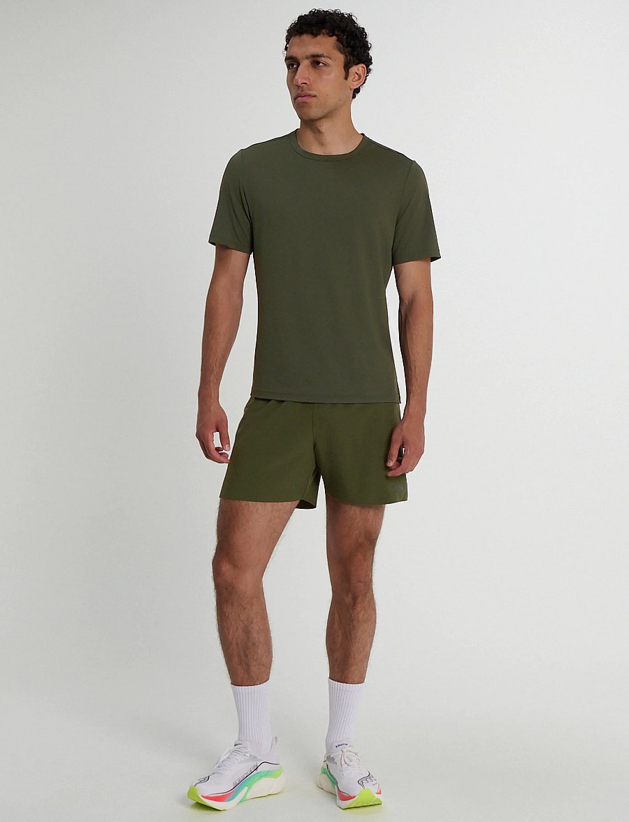 Saucony - ENDORPHIN SHORT SLEEVE - oberteile & t-shirts - fatigue - 0
