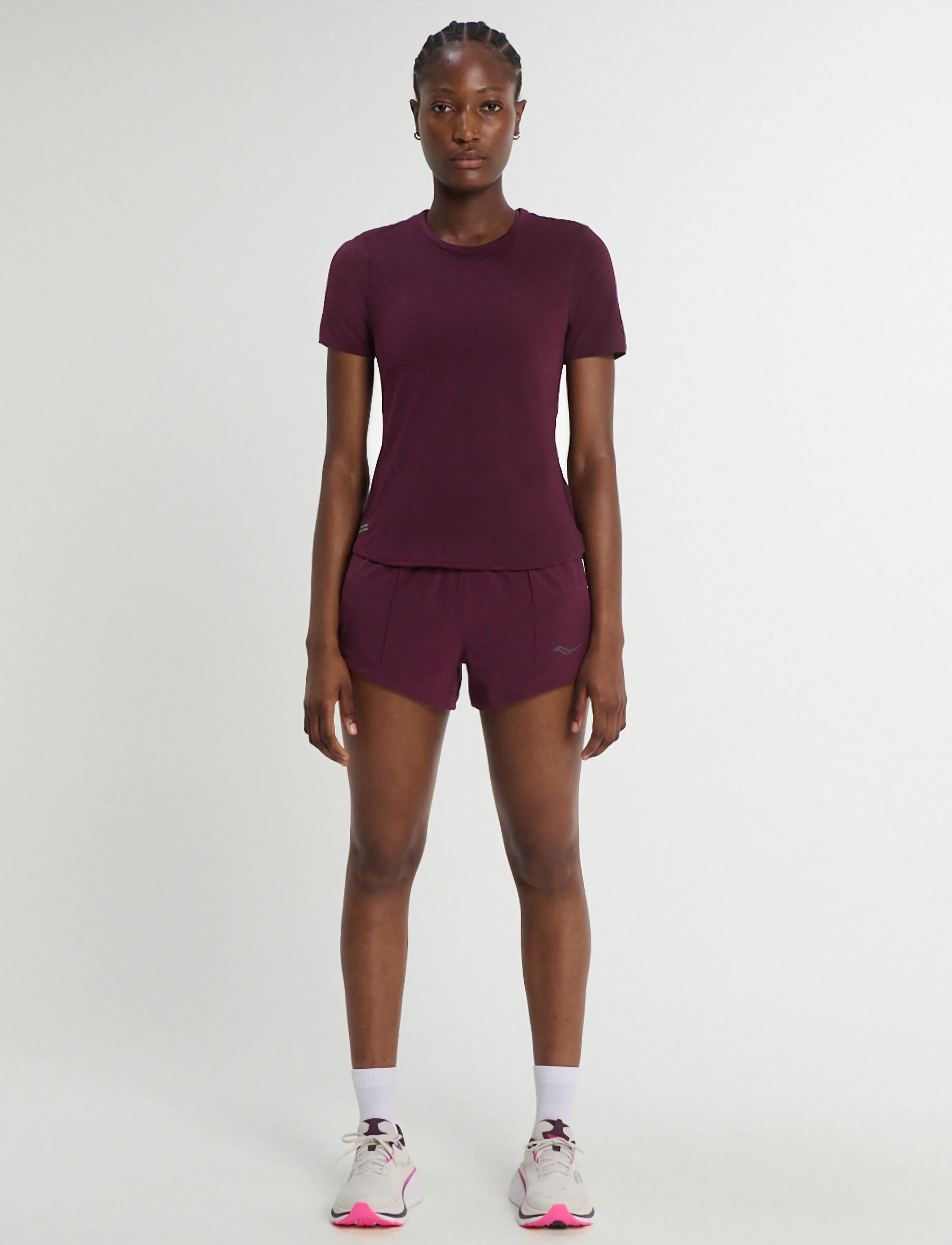 Saucony - STOPWATCH SHORT SLEEVE - eggplant heather - 5