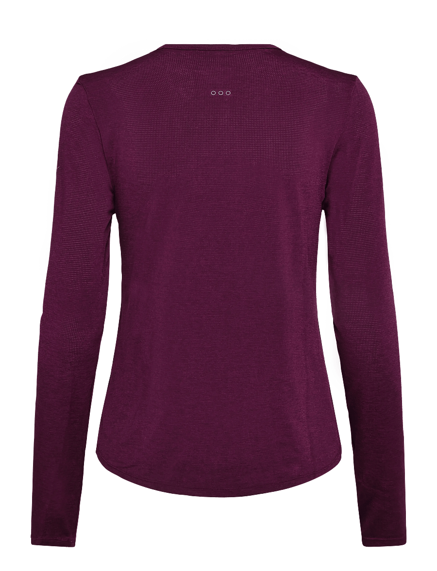 Saucony - STOPWATCH LONG SLEEVE - pikkade varrukatega alussärgid - eggplant heather - 1