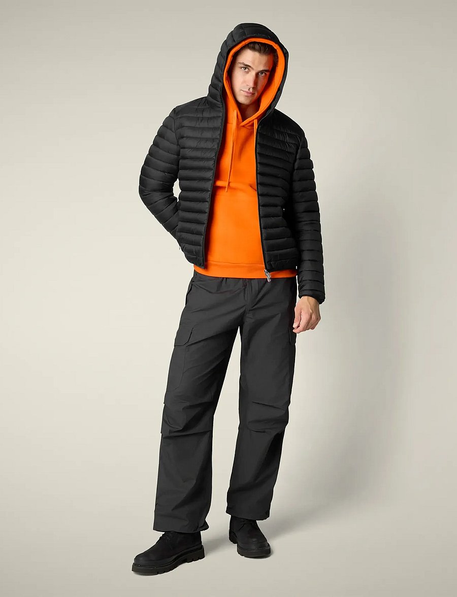Save the Duck - DONALD HOODED JACKET - dunjackor - black - 3