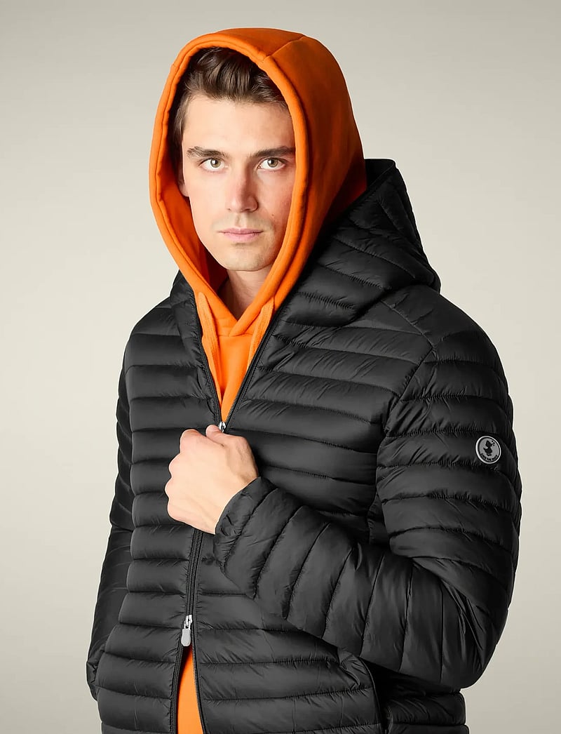 Save the Duck - DONALD HOODED JACKET - talvejoped - black - 4