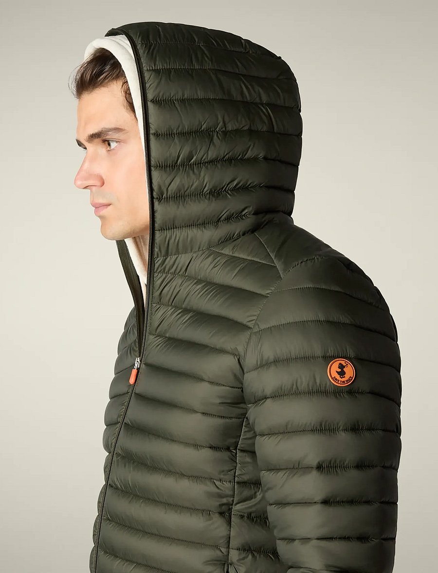 Save the Duck - DONALD HOODED JACKET - dunjackor - dusty olive - 4