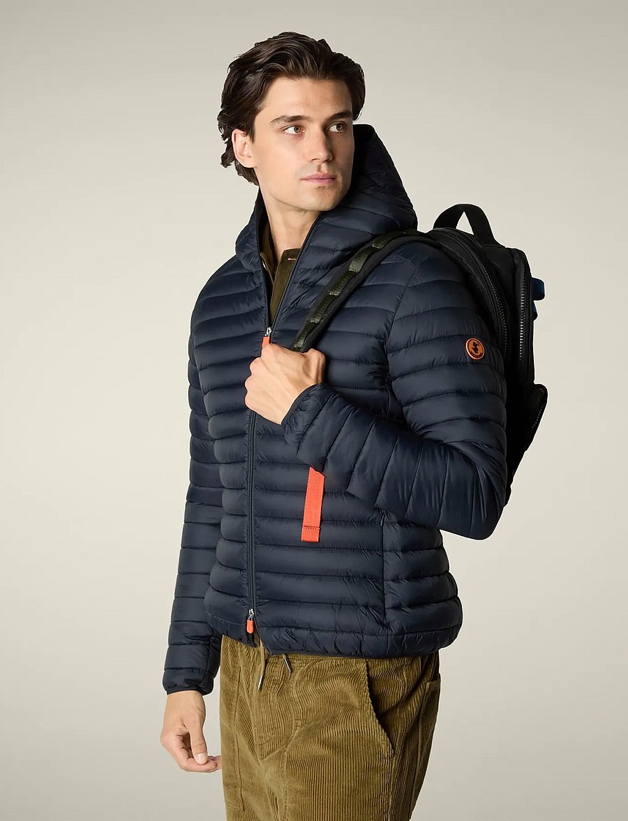 Save the Duck - DONALD HOODED JACKET - daunenjacken - navy blue - 4
