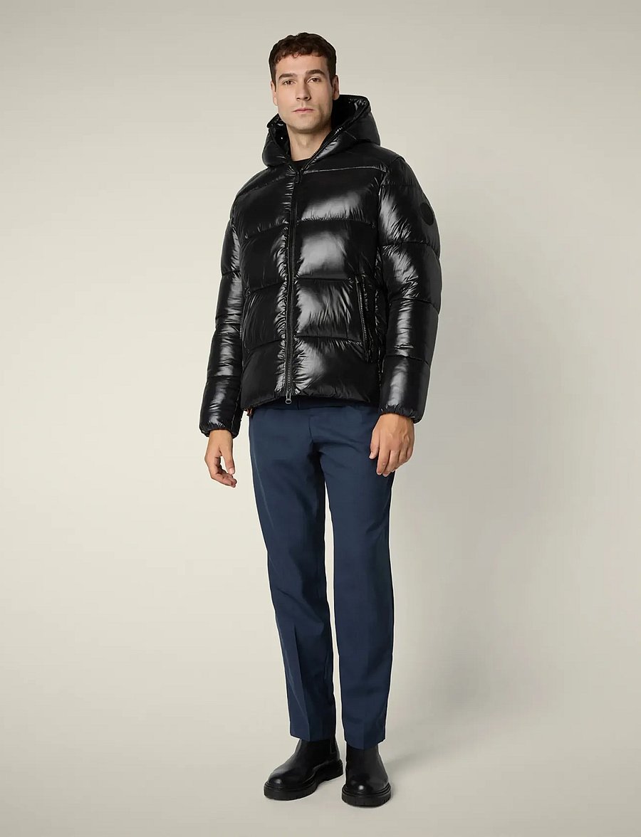 Save the Duck - EDGARD HOODED JACKET - dūnu jakas - black - 0