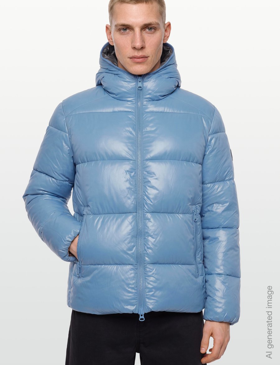 Save the Duck - EDGARD HOODED JACKET - vinterjackor - dolphin blue - 3