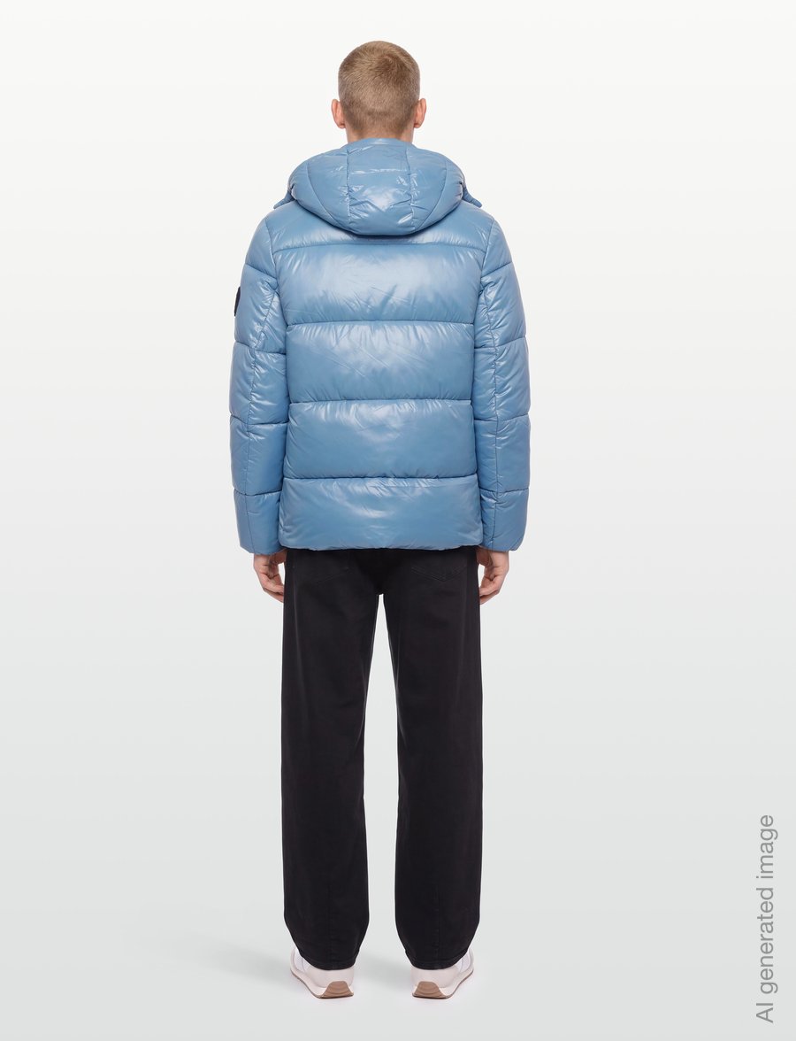 Save the Duck - EDGARD HOODED JACKET - vinterjackor - dolphin blue - 4