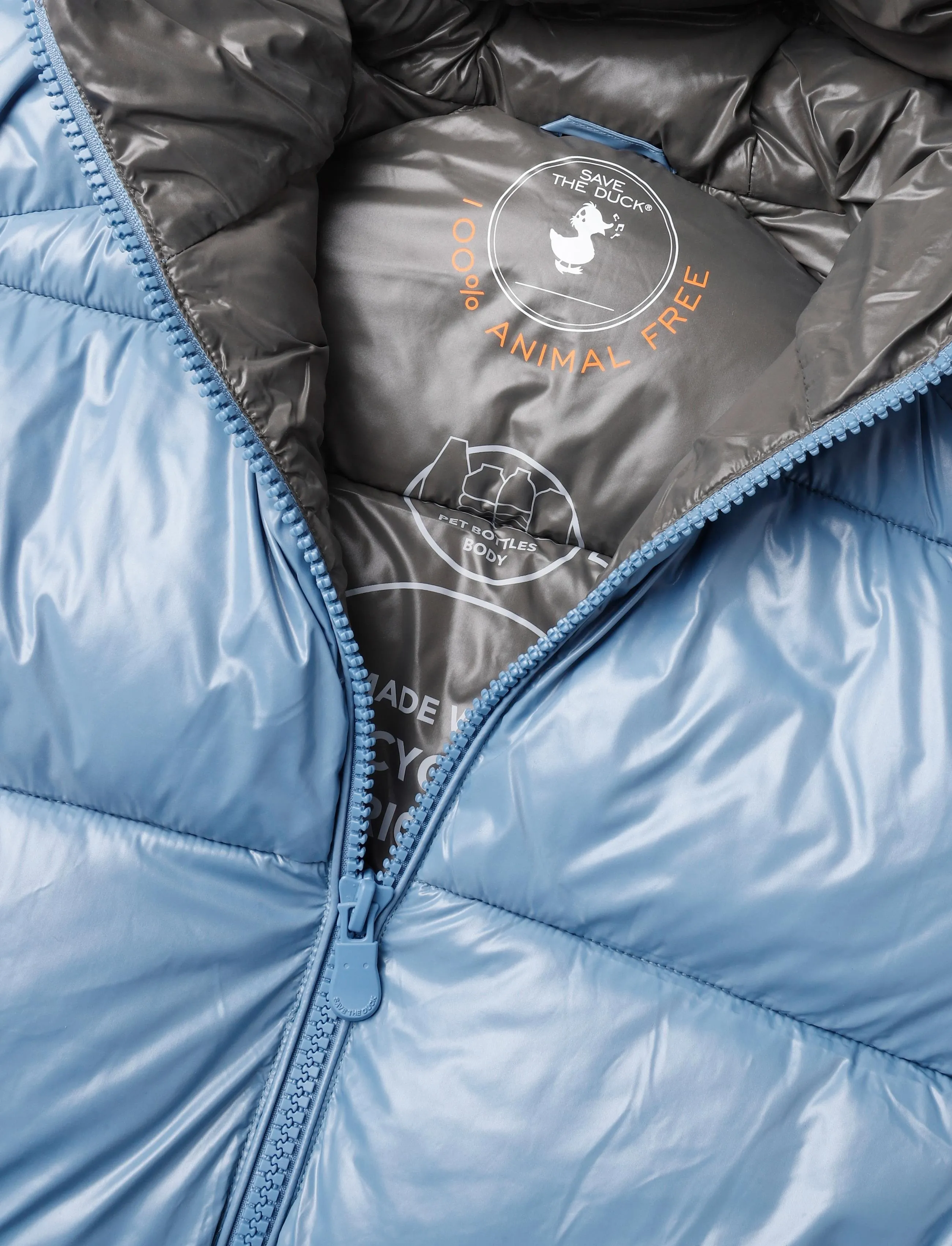 Save the Duck - EDGARD HOODED JACKET - sulejoped - dolphin blue - 2