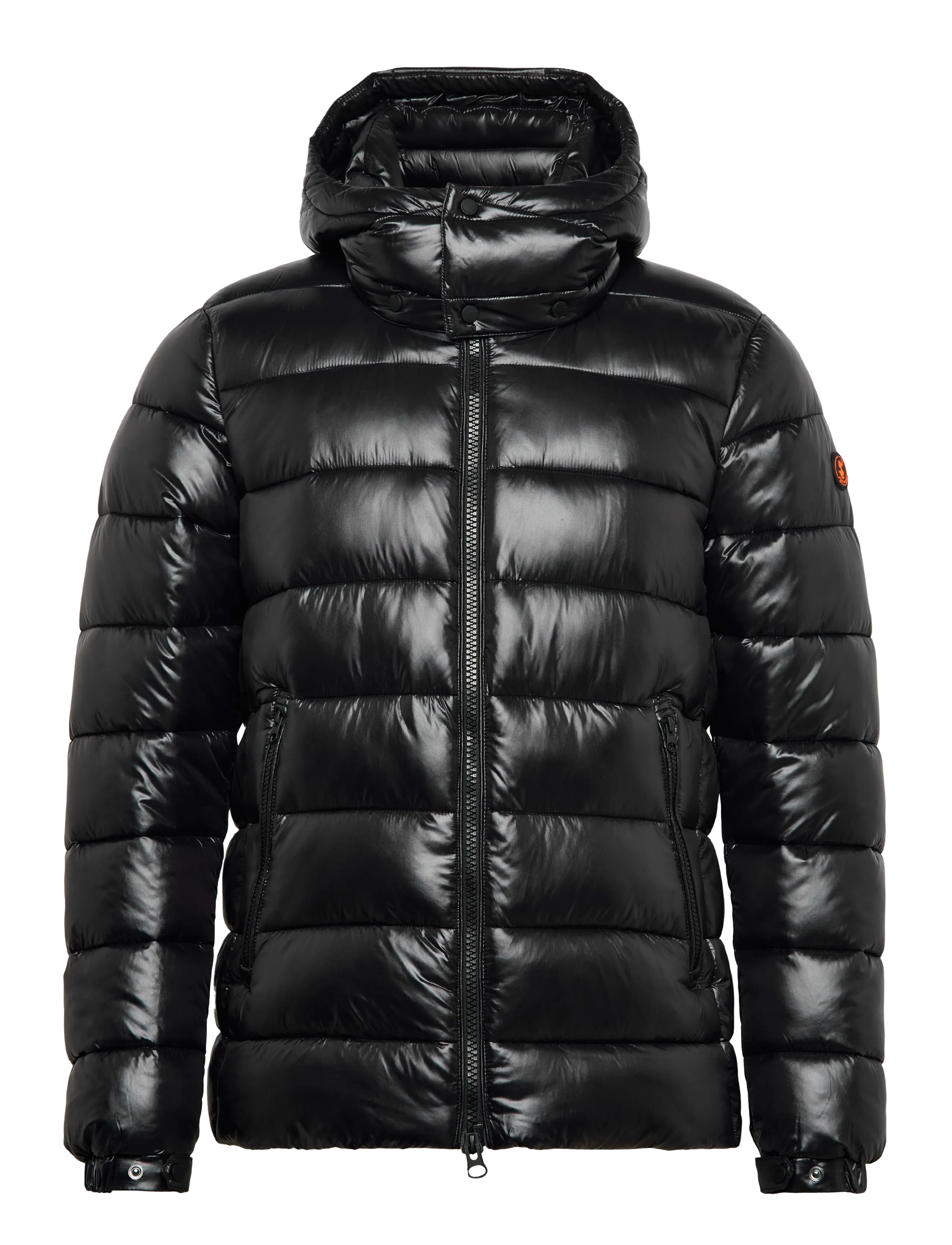 Save the Duck FLORIAN HOODED JACKET - Riided - BLACK / black