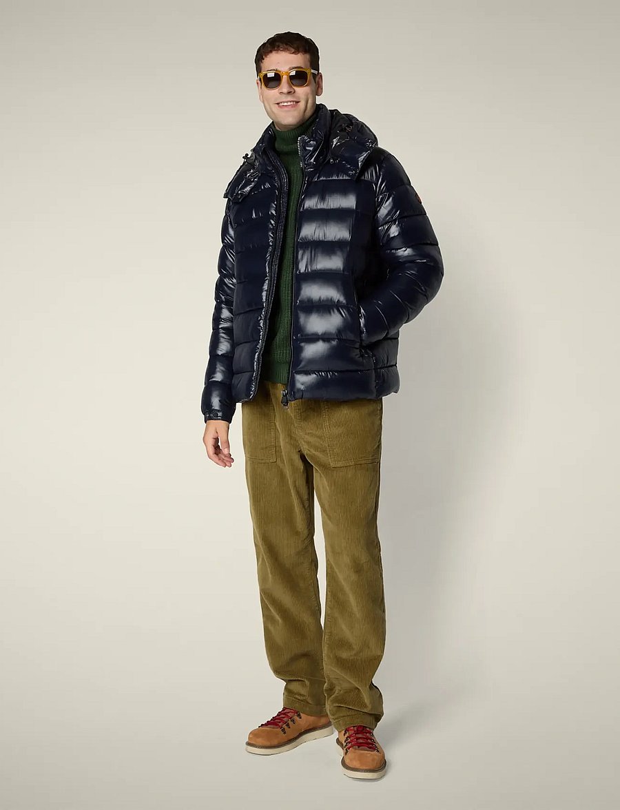 Save the Duck - FLORIAN HOODED JACKET - dunjackor - blue black - 3