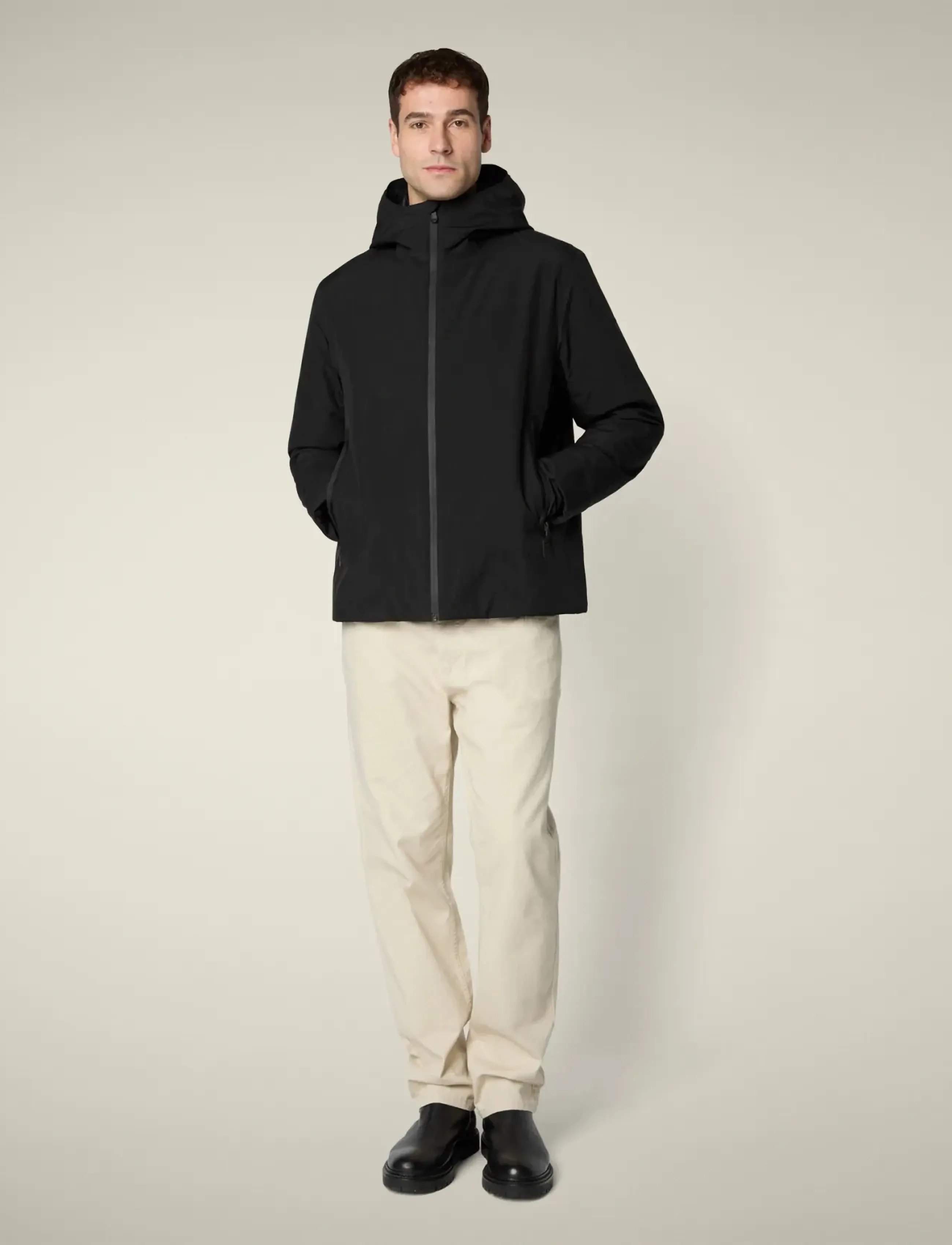 Save the Duck Flynn Hooded Jacket, XL, Jackets, Schwarz - Light Männerswear