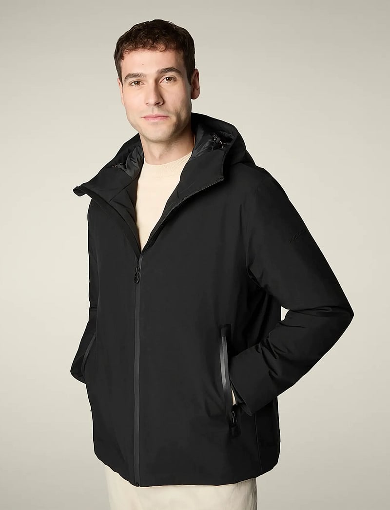 Save the Duck - FLYNN HOODED JACKET - höstjackor - black - 4