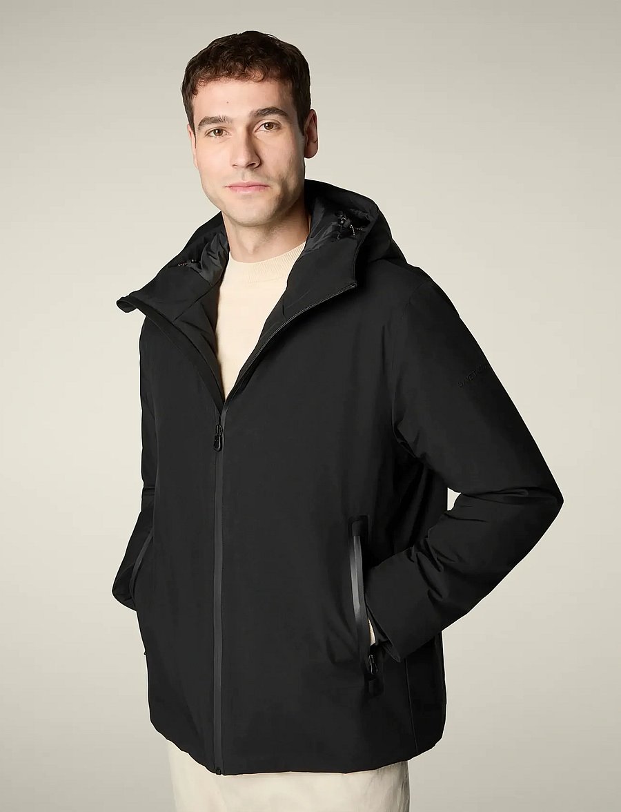 Save the Duck - FLYNN HOODED JACKET - vårjakker - black - 4