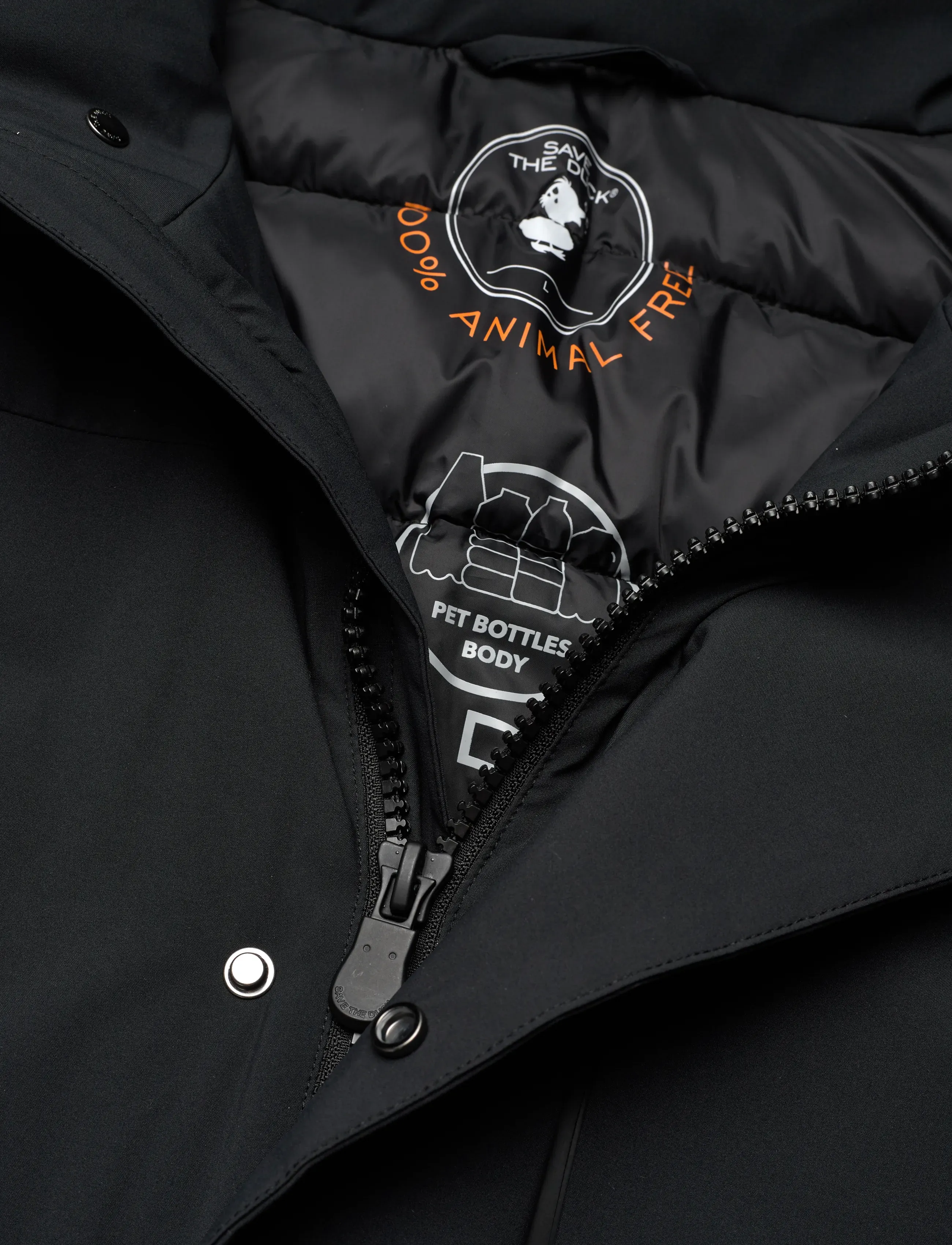 Save the Duck - FERDY HOODED JACKET - voodriga joped - black - 2