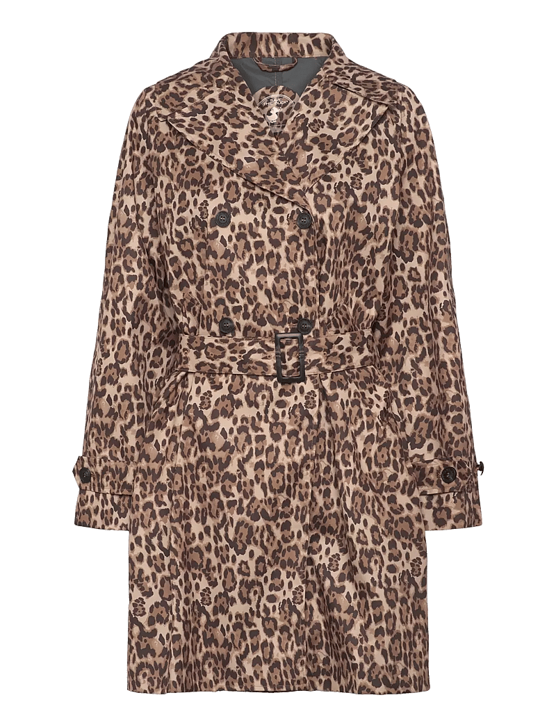 Save the Duck - TECLA - trenchcoats - macro leopardo marrone - 0