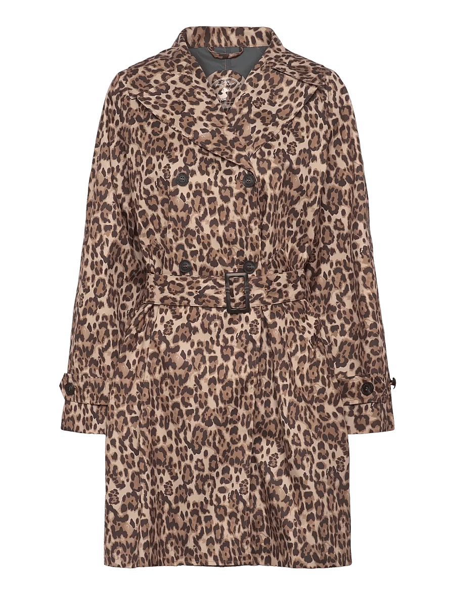 Save the Duck - TECLA - trenchcoats - macro leopardo marrone - 0