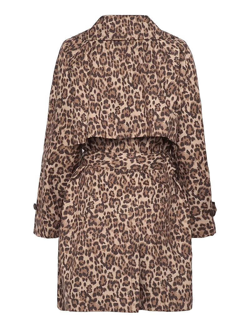 Save the Duck - TECLA - trenchcoats - macro leopardo marrone - 1