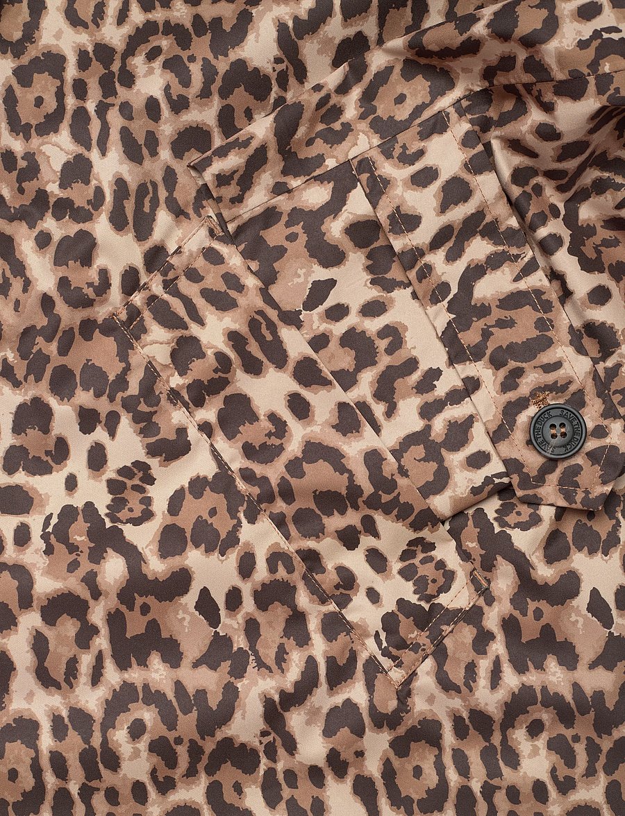 Save the Duck - TECLA - trenchcoats - macro leopardo marrone - 3