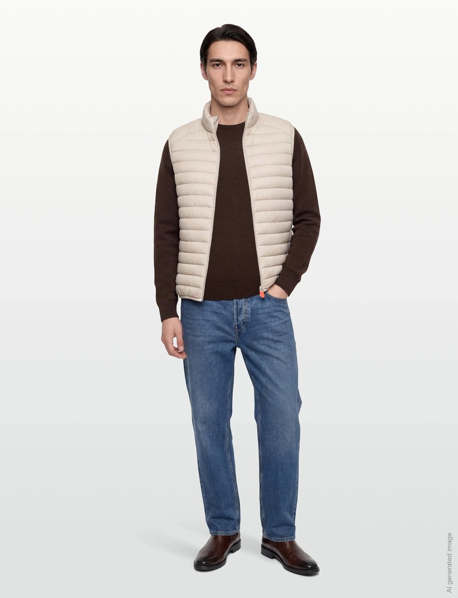 Save the Duck - ADAM - västar - rainy beige - 0