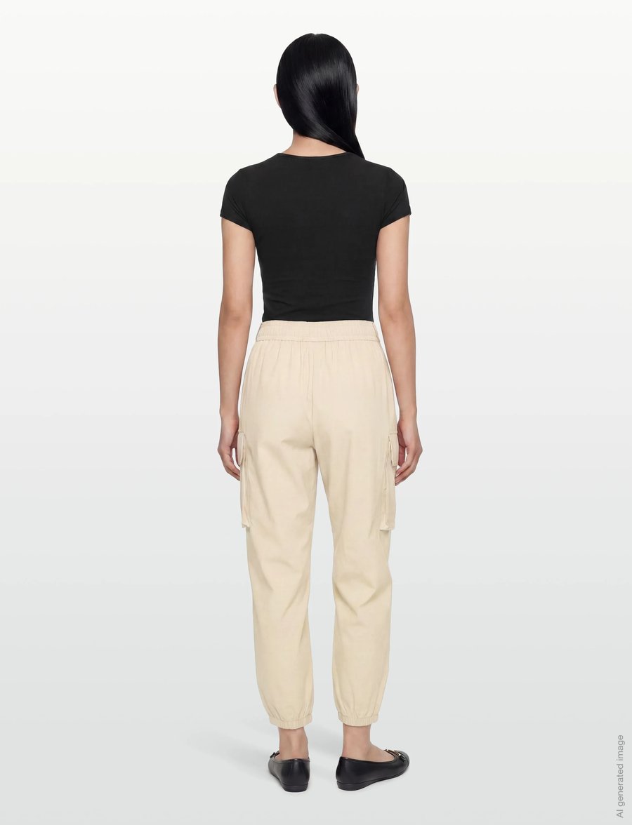 Save the Duck - GOSY - cargobukser - rainy beige - 4