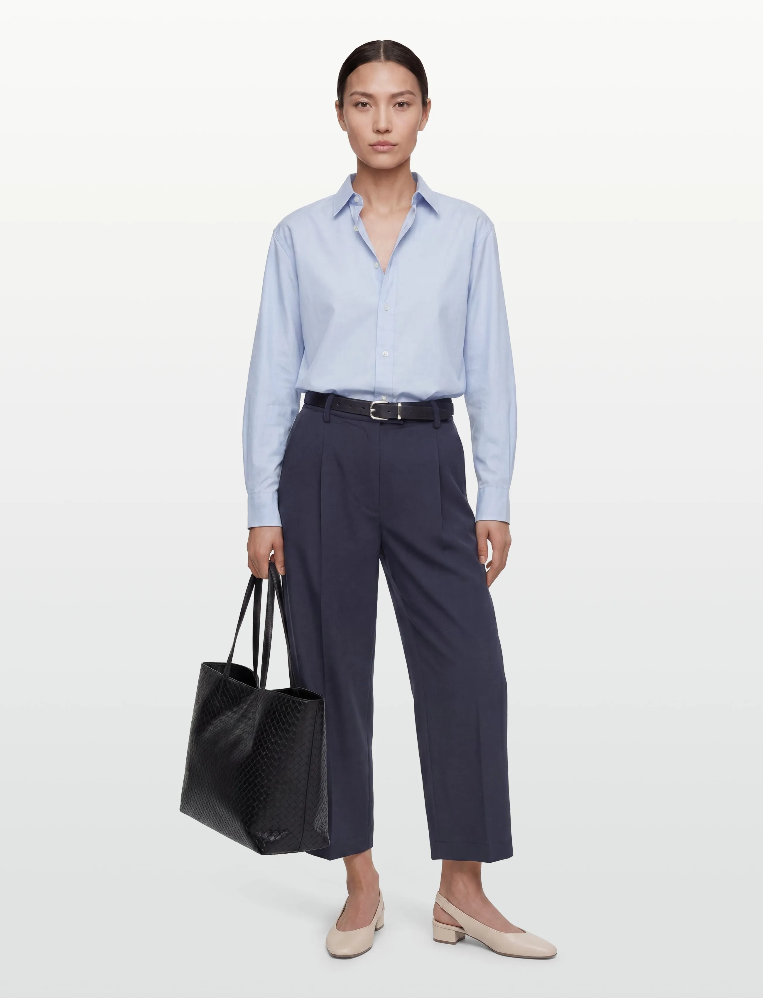 Save the Duck Eugenia, 48, Trousers, Marineblau - Wide Leg, Frauen
