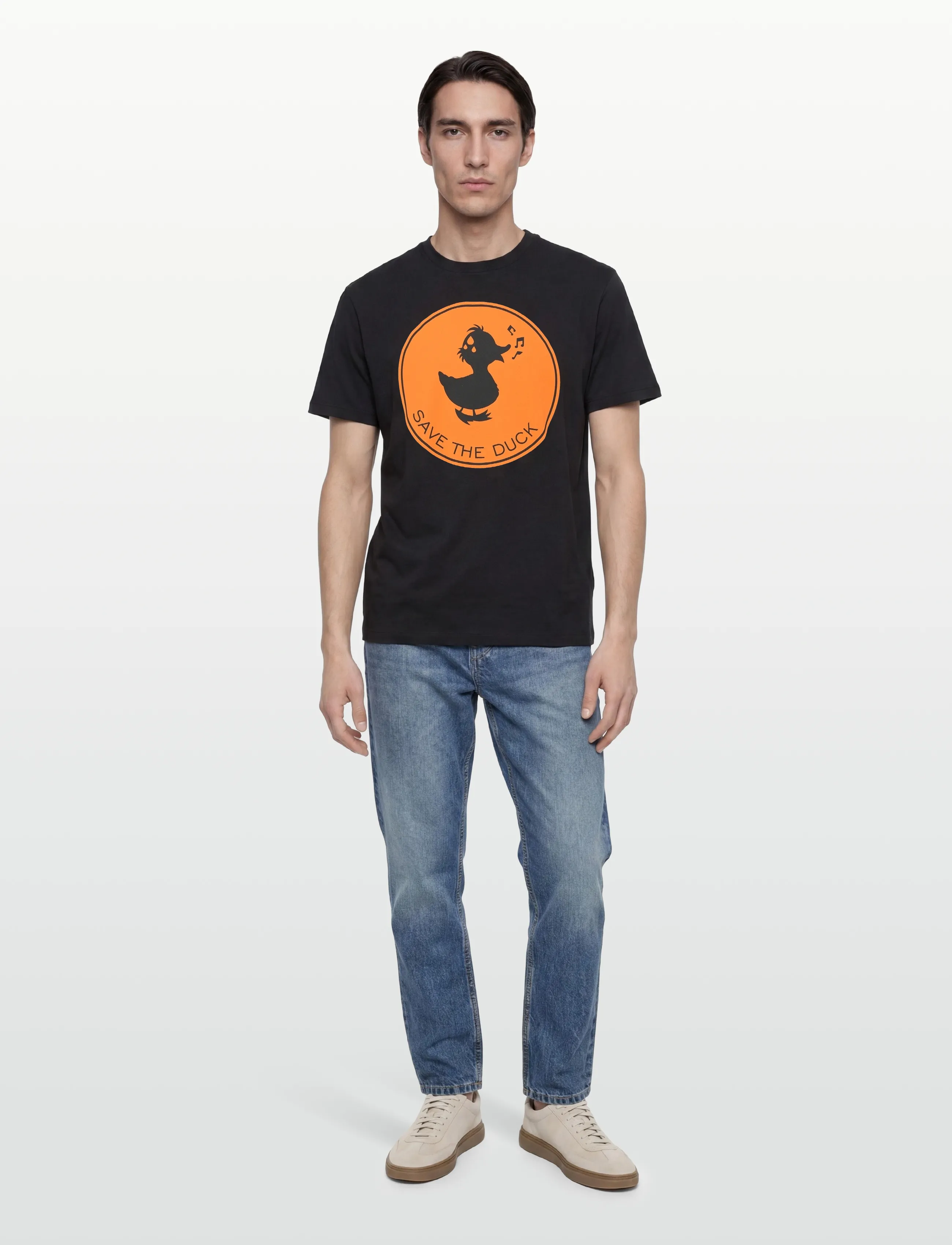 Save the Duck Sabik, 44, Black, T-Shirts > Kortærmede, Herre