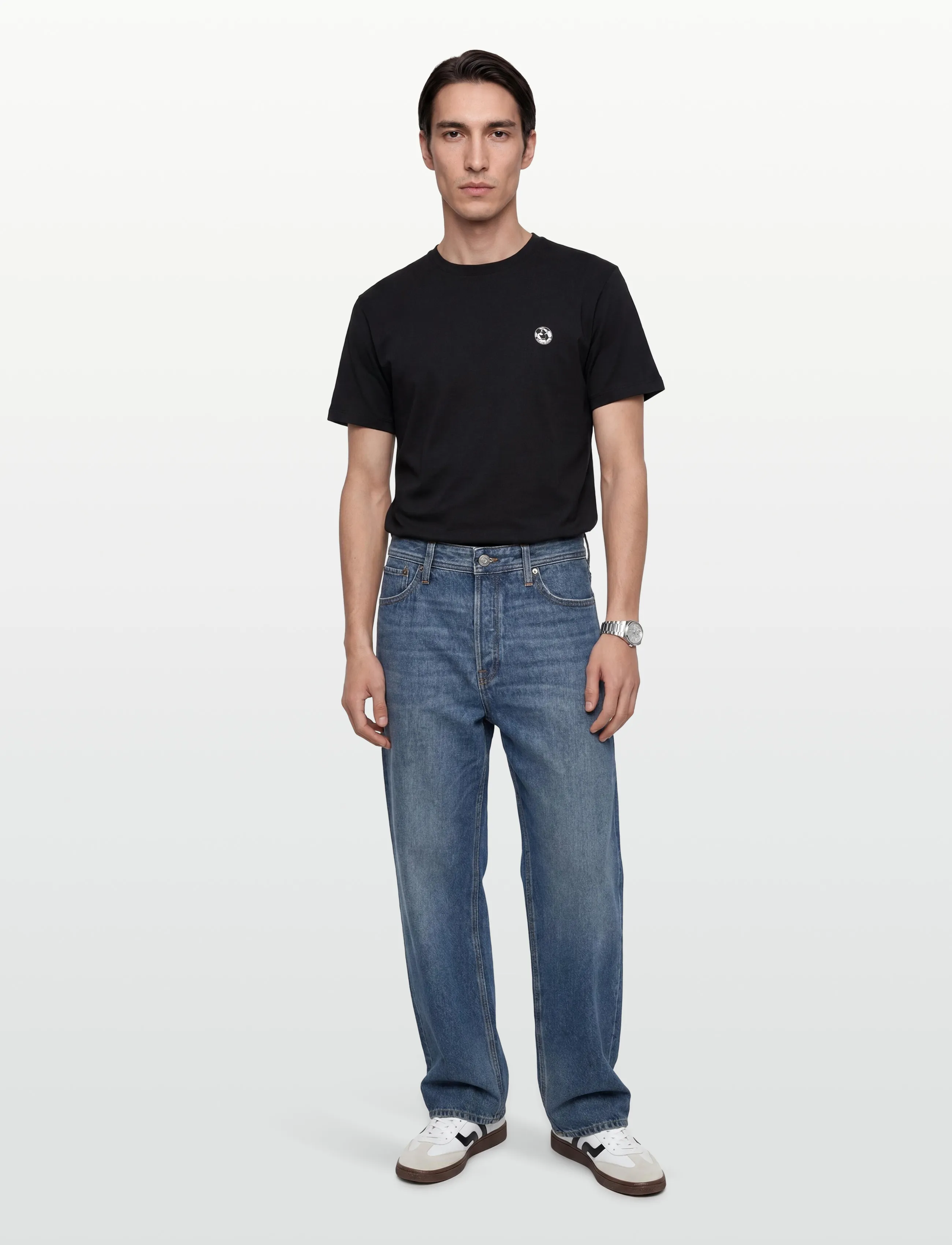 Save the Duck Caius, 44, T-shirts, Schwarz - Short-sleeved, Männerswear