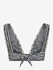 Scampi - HAVANA - bikinien kolmioyläosat - stripe marine/off white - 1