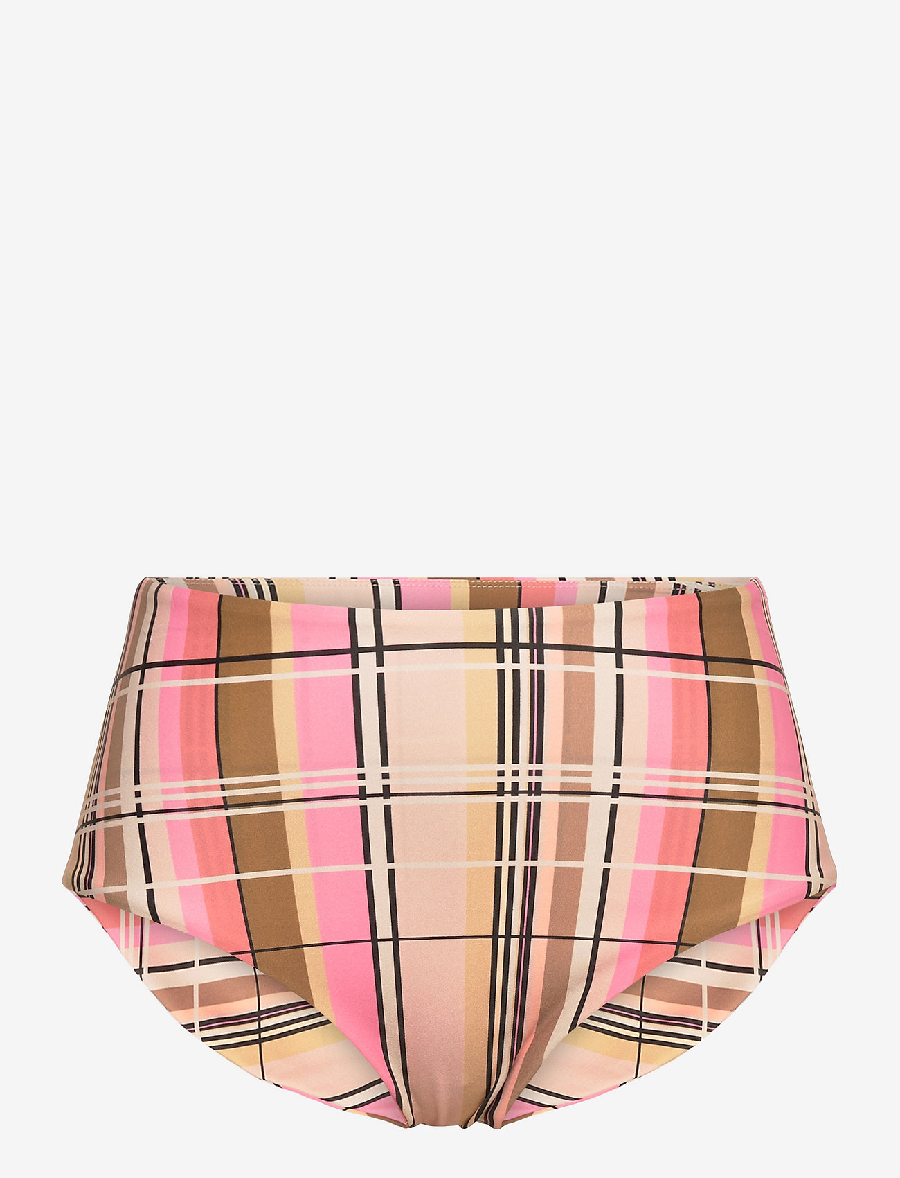 Scampi - PENICHE - high waist bikini bottoms - multi check pink - 0