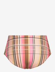 Scampi - PENICHE - højtaljede bikiniunderdele - multi check pink - 1