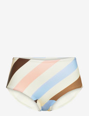 Scampi - PENICHE - bikinibroekjes met hoge taille - tilted stripe cocoa - 0