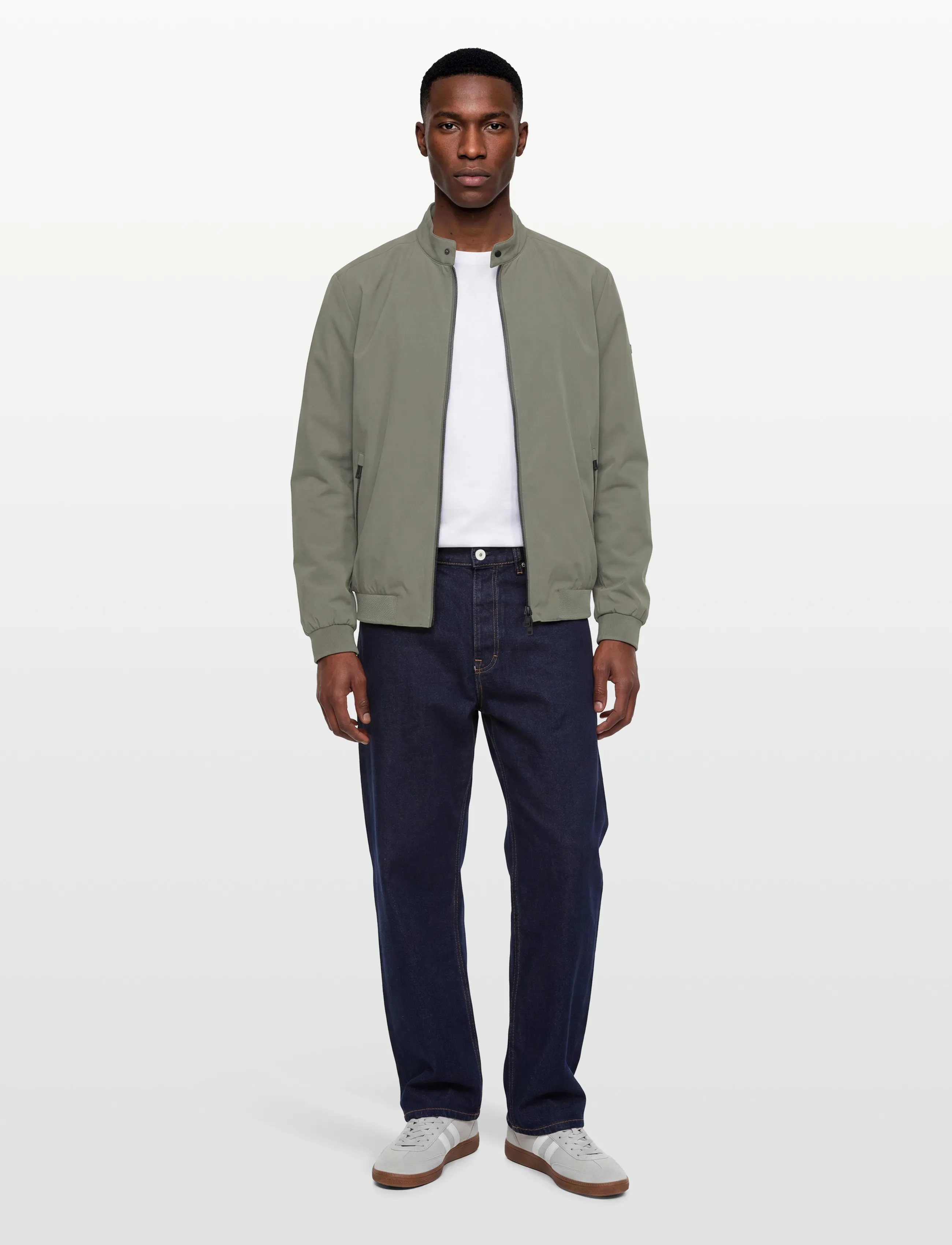 Scandinavian Edition Plain, M, Jackets, Khakigrün - Bomber Männerswear
